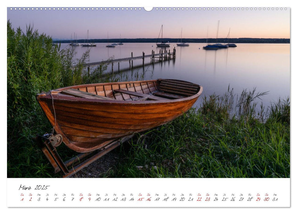 Sonnenuntergang am Ammersee (CALVENDO Premium Wandkalender 2025)