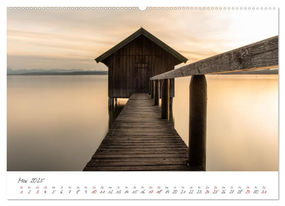 Sonnenuntergang am Ammersee (CALVENDO Premium Wandkalender 2025)