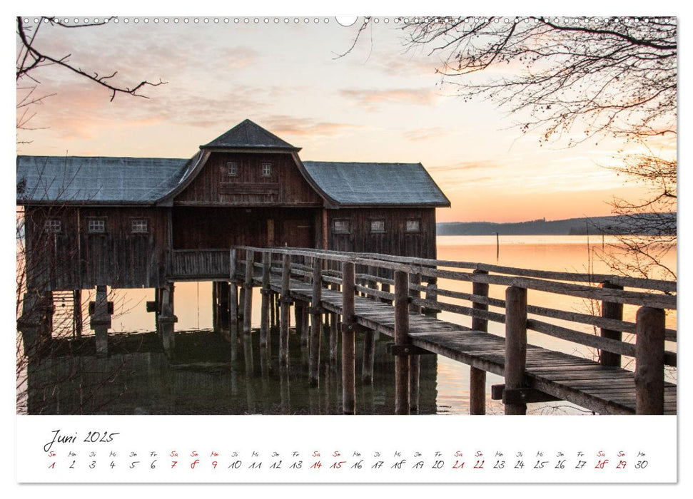 Sonnenuntergang am Ammersee (CALVENDO Premium Wandkalender 2025)