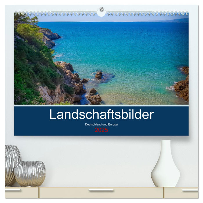 Landschaftsbilder Deutschland und Europa (CALVENDO Premium Wandkalender 2025)