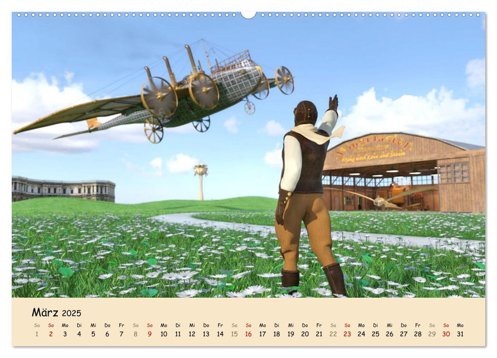 Steampunk Urban - Dampfwelten (CALVENDO Premium Wandkalender 2025)