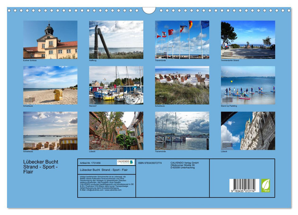 Lübecker Bucht Strand - Sport - Flair (CALVENDO Wandkalender 2025)