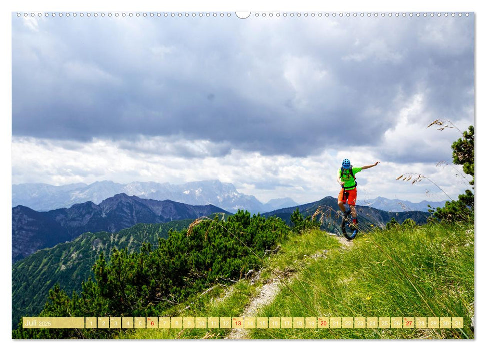 Einrad Downhill (CALVENDO Premium Wandkalender 2025)