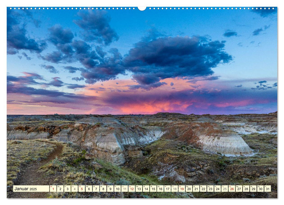 Die Kanadischen Badlands (CALVENDO Premium Wandkalender 2025)