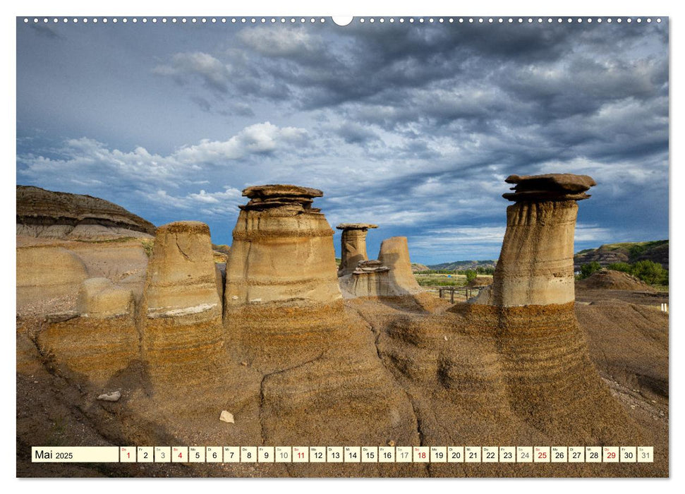 Die Kanadischen Badlands (CALVENDO Premium Wandkalender 2025)