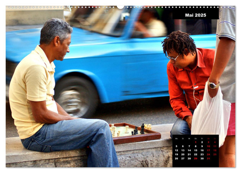 Faszination Schach - Das königliche Spiel in Kuba (CALVENDO Premium Wandkalender 2025)