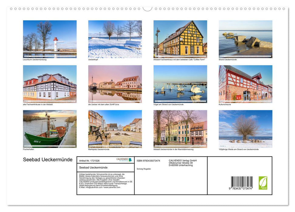 Seebad Ueckermünde (CALVENDO Premium Wandkalender 2025)