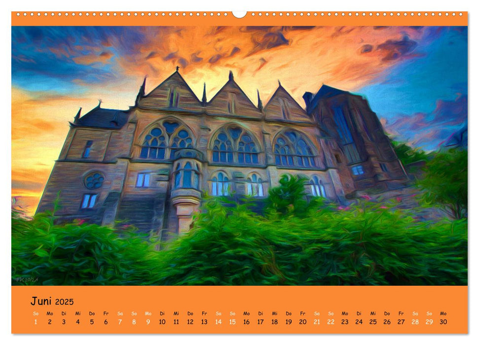 Malerisches Marburg (CALVENDO Premium Wandkalender 2025)