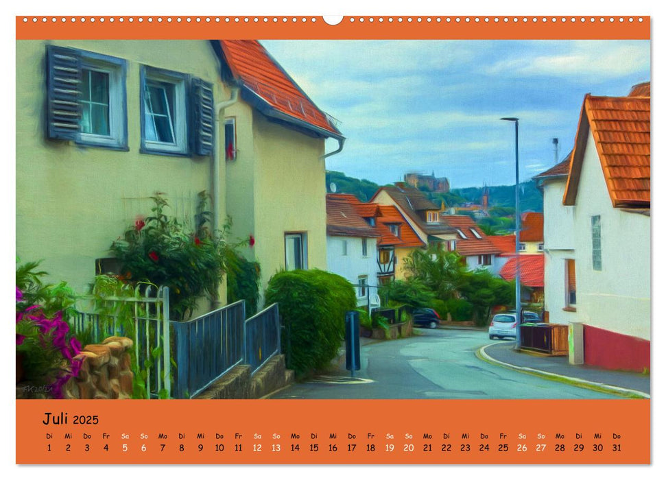 Malerisches Marburg (CALVENDO Premium Wandkalender 2025)