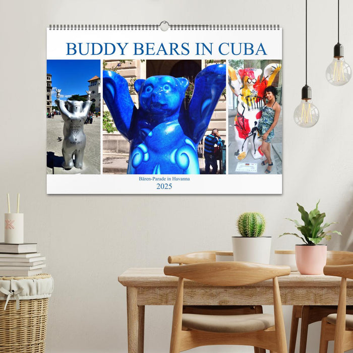 Buddy Bears in Cuba - Bären-Parade in Havanna (CALVENDO Wandkalender 2025)