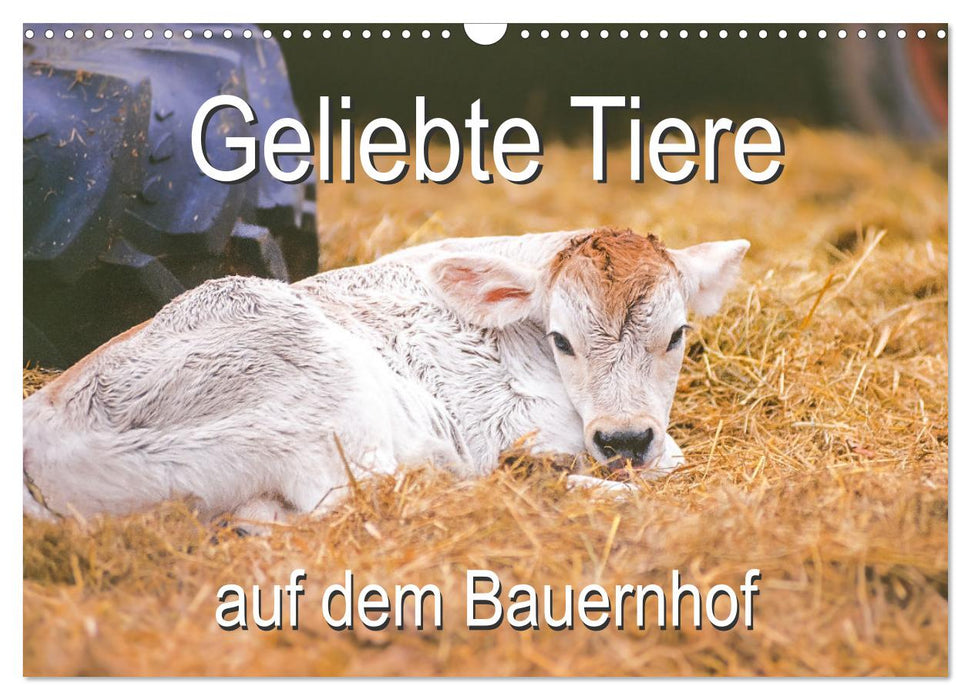 Geliebte Tiere auf dem Bauernhof (CALVENDO Wandkalender 2025)