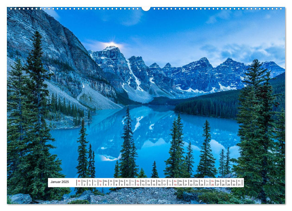 Die Kanadischen Rocky Mountains (CALVENDO Premium Wandkalender 2025)