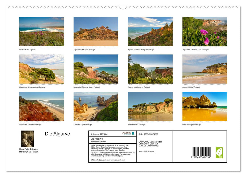 Die Algarve (CALVENDO Premium Wandkalender 2025)