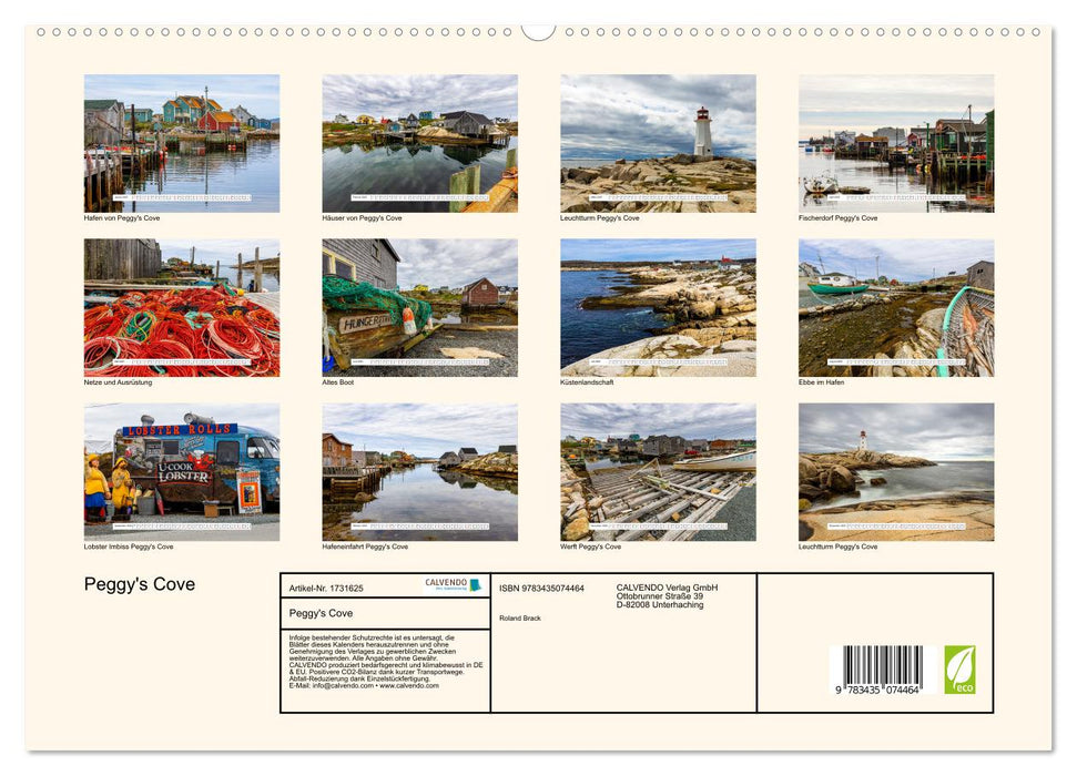 Peggy's Cove (CALVENDO Premium Wandkalender 2025)