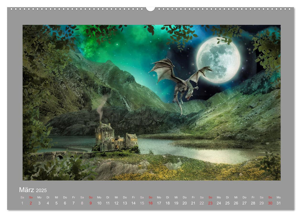 Land der Drachen (CALVENDO Premium Wandkalender 2025)