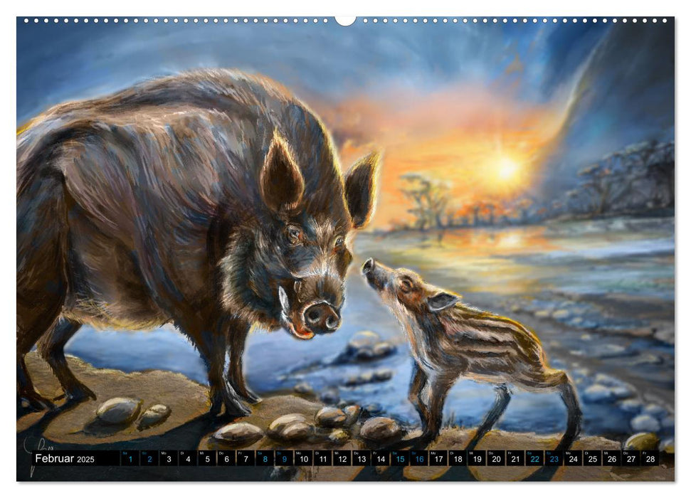 Tierfreunde (CALVENDO Premium Wandkalender 2025)