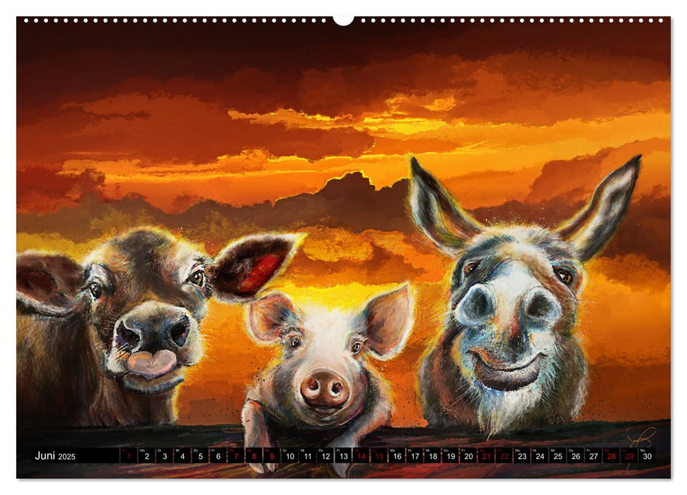 Tierfreunde (CALVENDO Premium Wandkalender 2025)