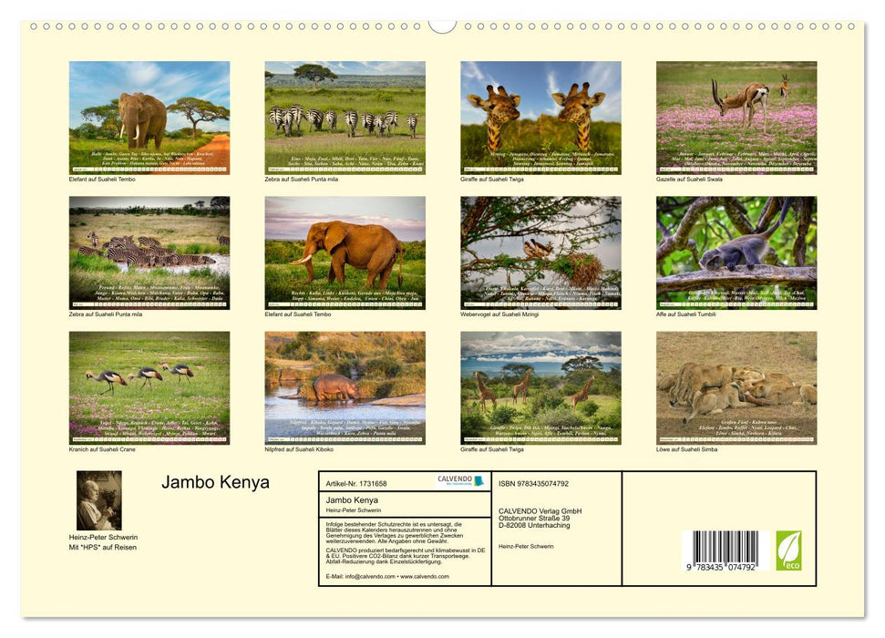 Jambo Kenya (CALVENDO Premium Wandkalender 2025)