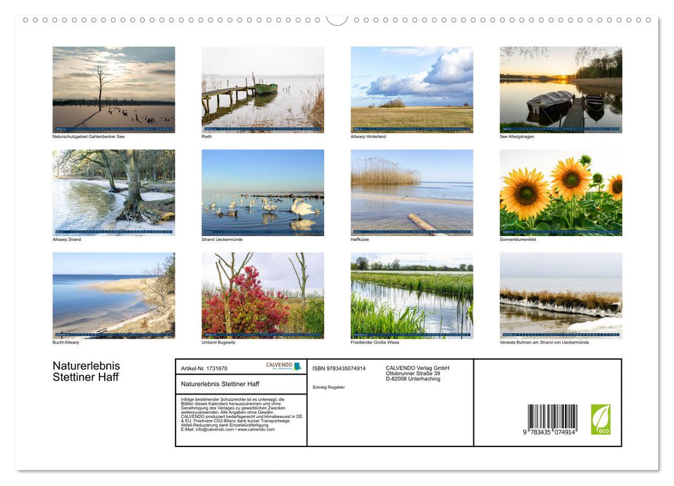 Naturerlebnis Stettiner Haff (CALVENDO Premium Wandkalender 2025)