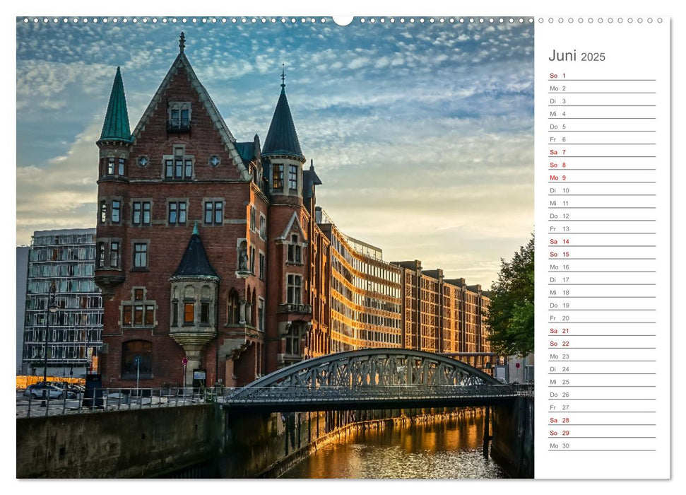 Hamburg eine Perle im Norden (CALVENDO Premium Wandkalender 2025)