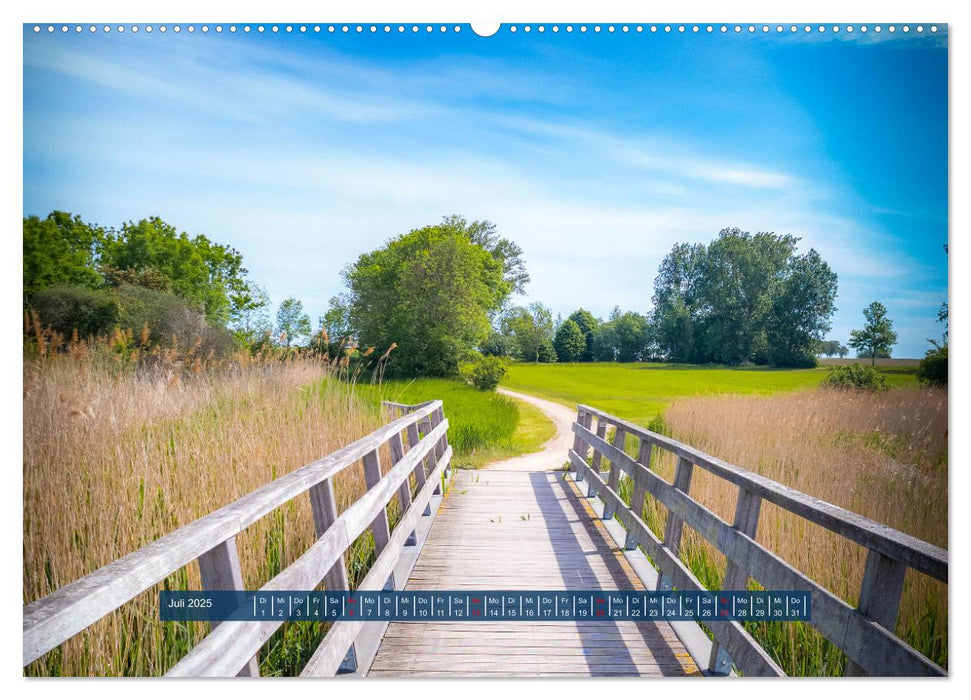 Insel Poel Kirchdorf und Umgebung (CALVENDO Premium Wandkalender 2025)