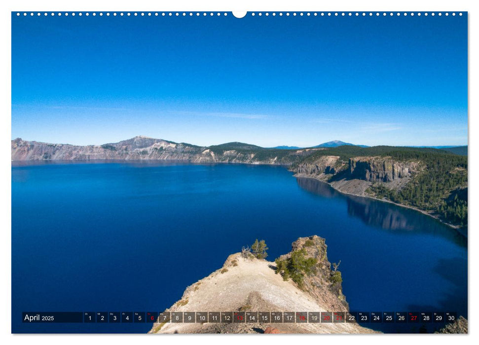 Crater Lake - Oregons blauer Vulkansee (CALVENDO Premium Wandkalender 2025)