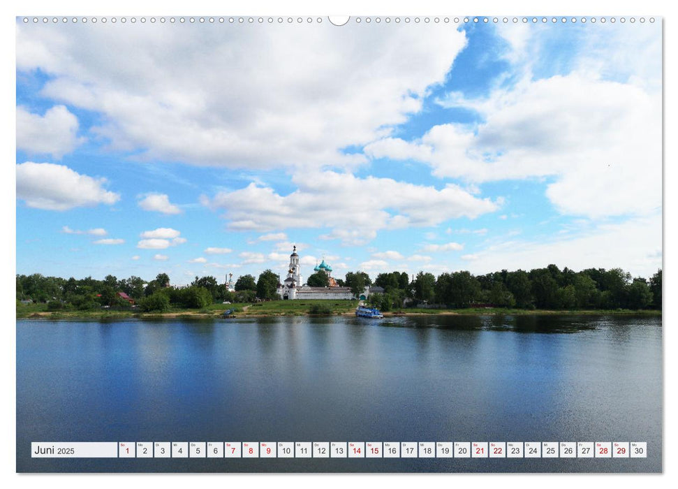 Russland - Auf dem Wasser von Moskau nach St. Petersburg (CALVENDO Wandkalender 2025)