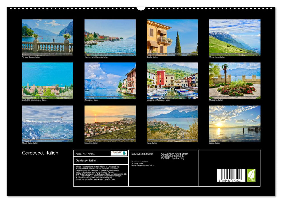 Gardasee, Italien (CALVENDO Premium Wandkalender 2025)