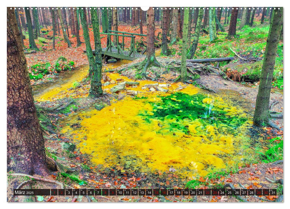 Zittauer Gebirge - Deutschlands kleinstes Mittelgebirge (CALVENDO Wandkalender 2025)