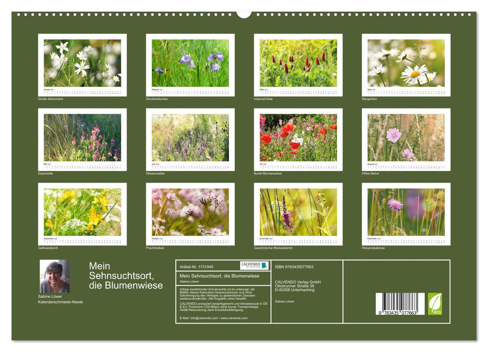 Mein Sehnsuchtsort, die Blumenwiese (CALVENDO Wandkalender 2025)