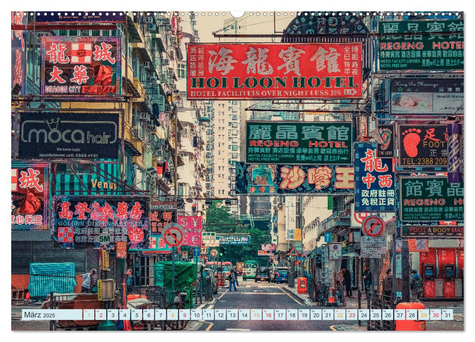 Hongkong Street (CALVENDO Premium Wandkalender 2025)