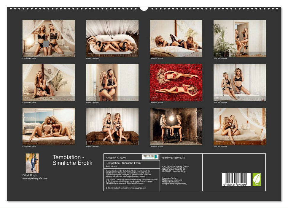 Temptation - Sinnliche Erotik (CALVENDO Premium Wandkalender 2025)