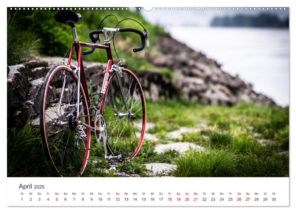 Stahlrenner - Rennrad-Klassiker aus Europa (CALVENDO Premium Wandkalender 2025)