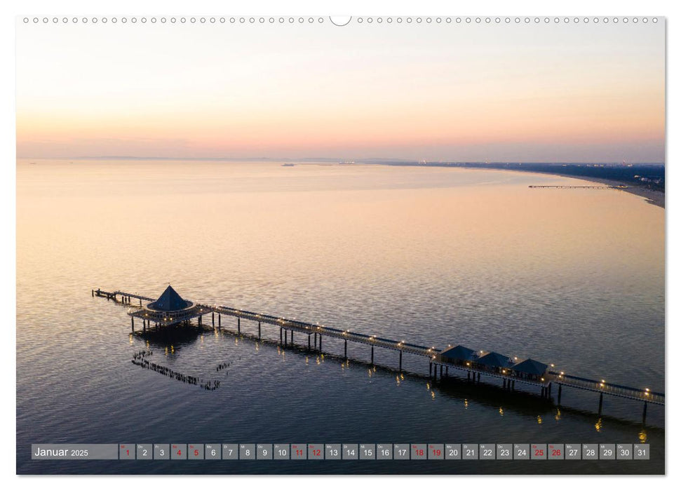 USEDOM Die drei Seebäder Ahlbeck - Heringsdorf - Bansin (CALVENDO Wandkalender 2025)