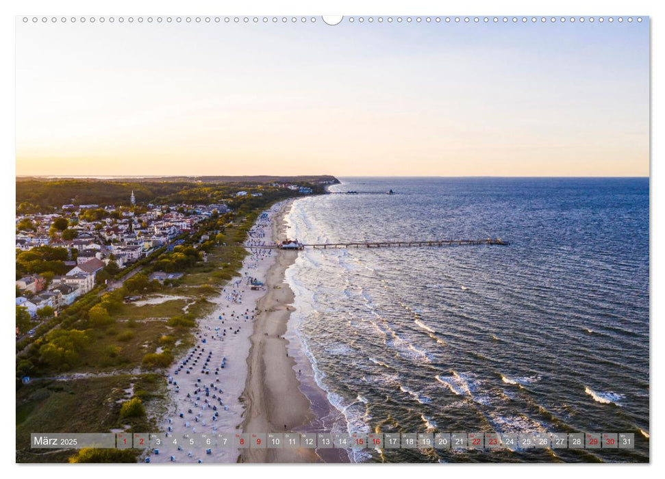 USEDOM Die drei Seebäder Ahlbeck - Heringsdorf - Bansin (CALVENDO Wandkalender 2025)