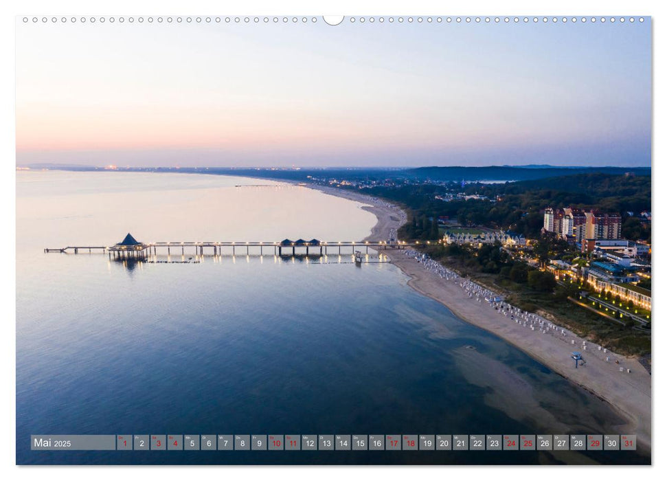 USEDOM Die drei Seebäder Ahlbeck - Heringsdorf - Bansin (CALVENDO Wandkalender 2025)