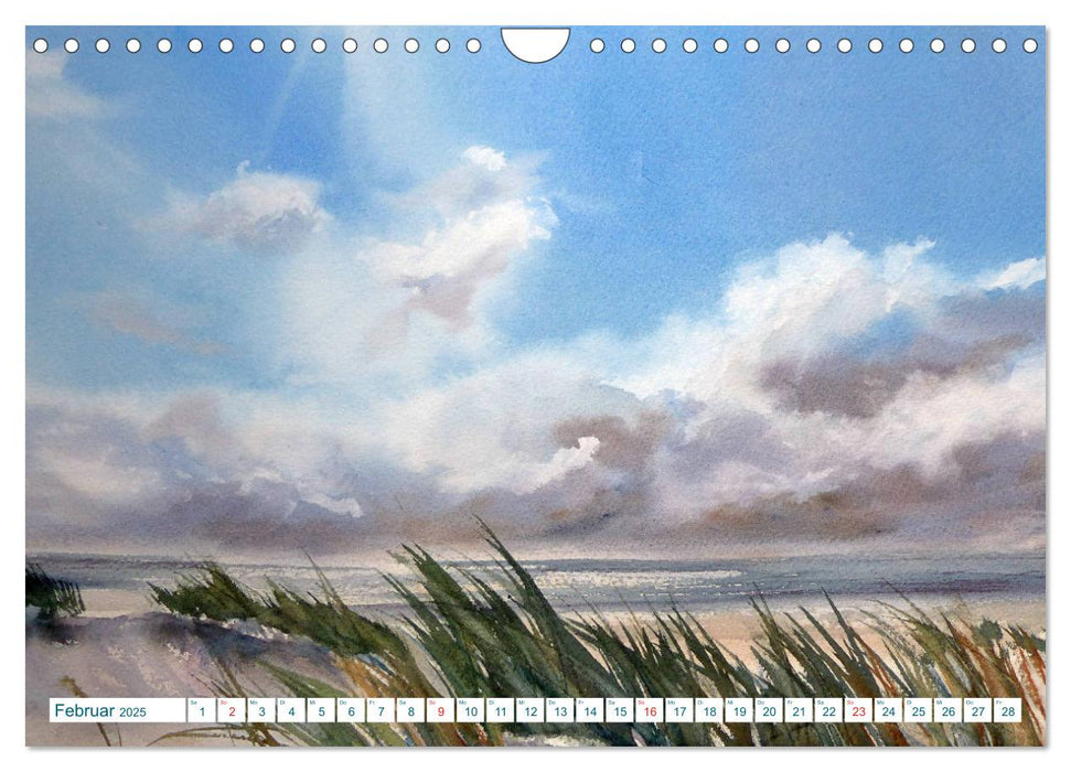 Heiligenhafenaquarelle (CALVENDO Wandkalender 2025)