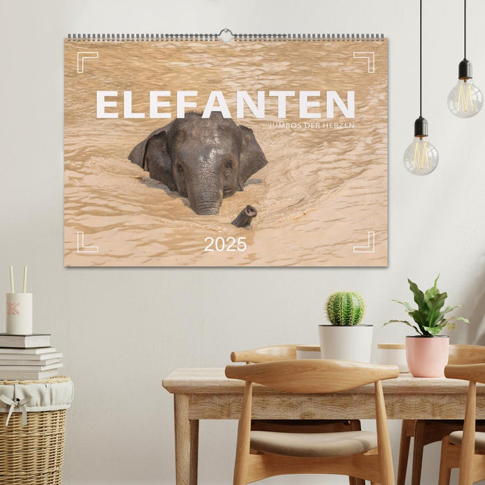 ELEFANTEN Jumbos der Herzen (CALVENDO Wandkalender 2025)