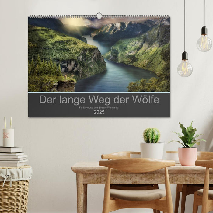 Der lange Weg der Wölfe (CALVENDO Wandkalender 2025)