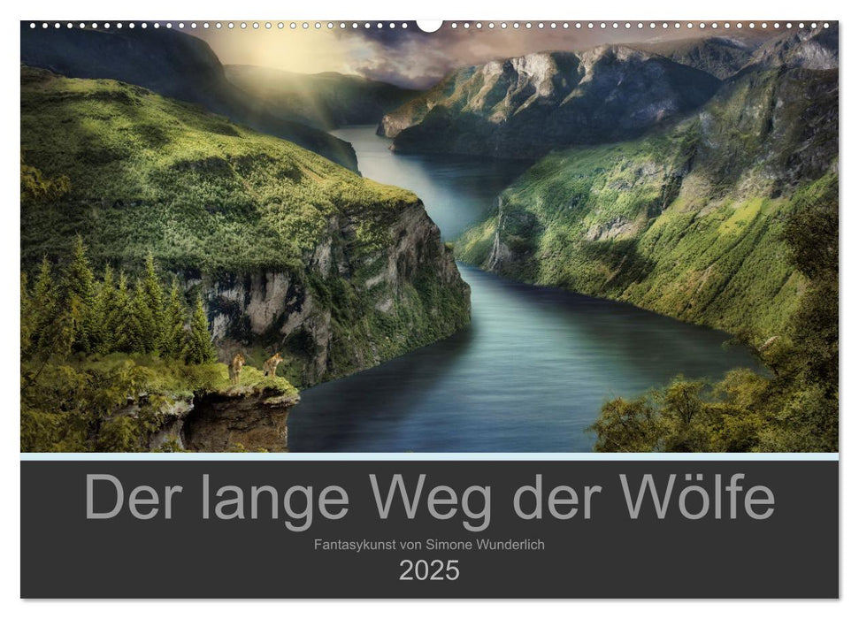 Der lange Weg der Wölfe (CALVENDO Wandkalender 2025)