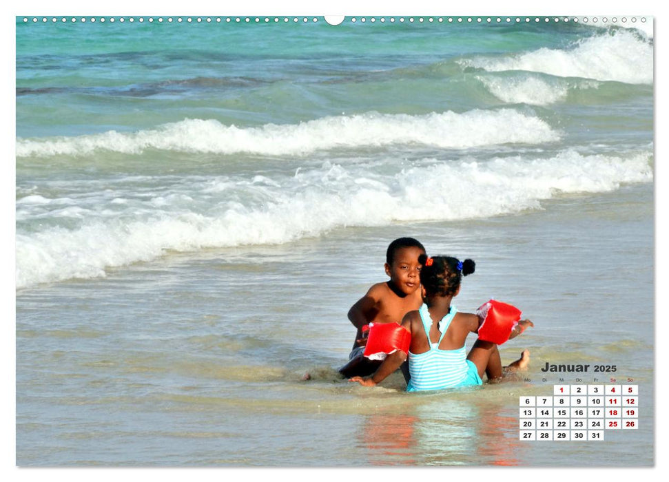 Beach Kids - Strand-Kinder in Kuba (CALVENDO Wandkalender 2025)