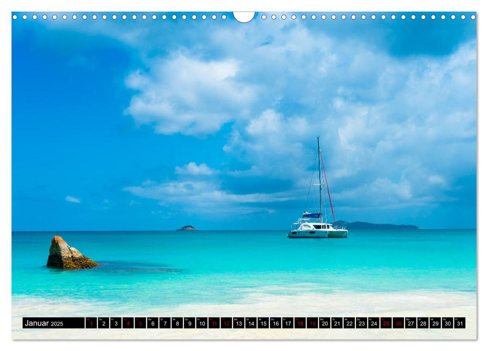 Seychellen - Das wahre Paradies (CALVENDO Wandkalender 2025)