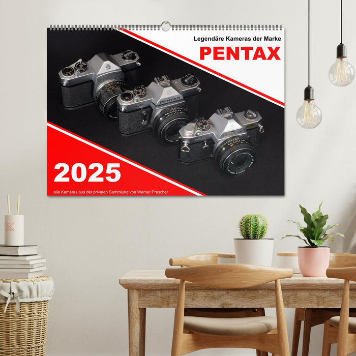 Legendäre Kameras der Marke Pentax (CALVENDO Wandkalender 2025)