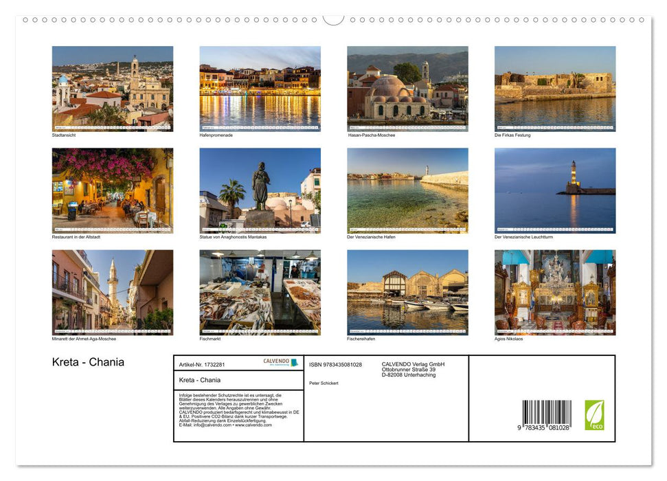 Kreta - Chania (CALVENDO Premium Wandkalender 2025)