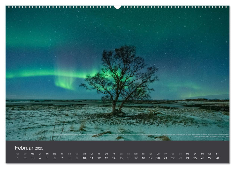 Magie der Polarnacht (CALVENDO Premium Wandkalender 2025)