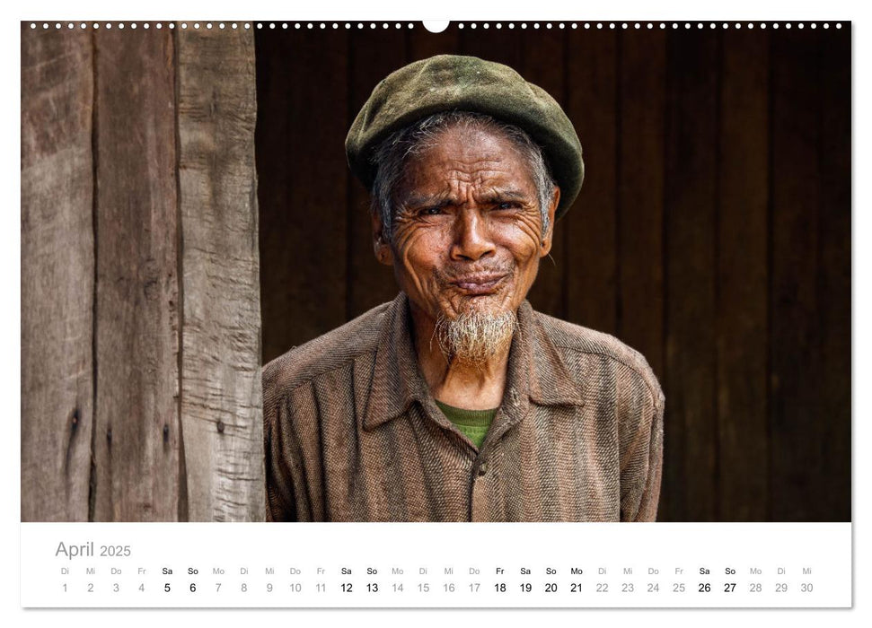 Gesichter mit Geschichten - Myanmar (CALVENDO Premium Wandkalender 2025)