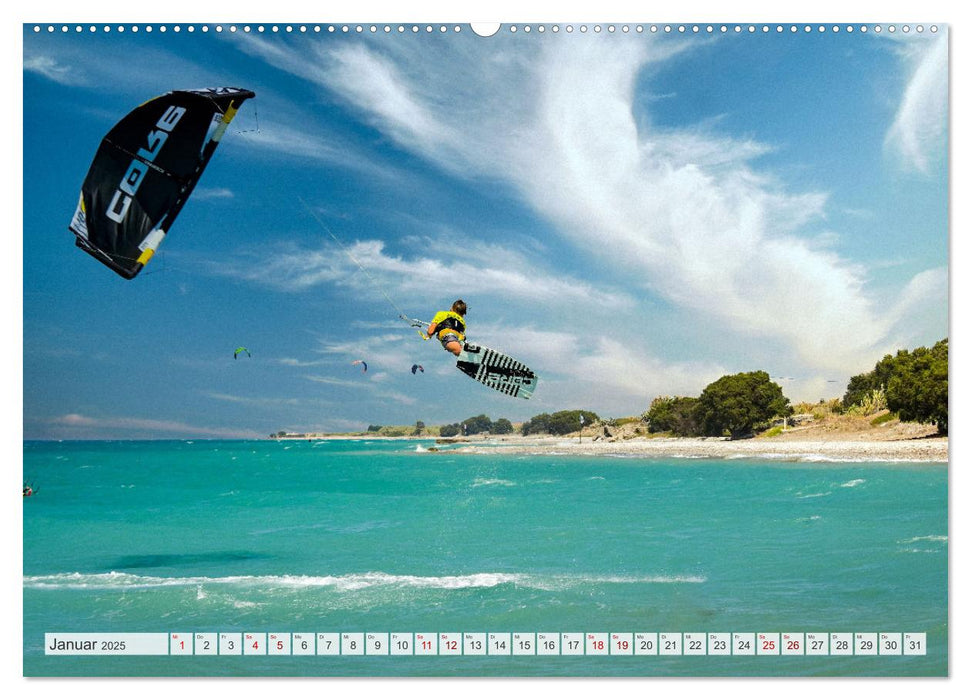 Faszination Kitesurfen (CALVENDO Premium Wandkalender 2025)