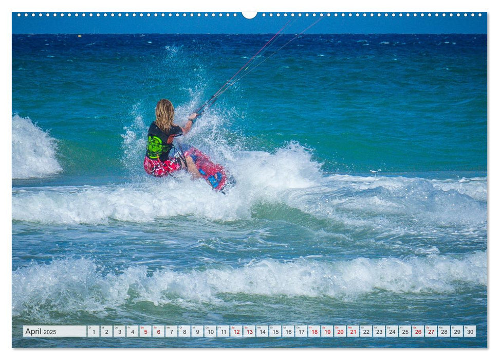 Faszination Kitesurfen (CALVENDO Premium Wandkalender 2025)