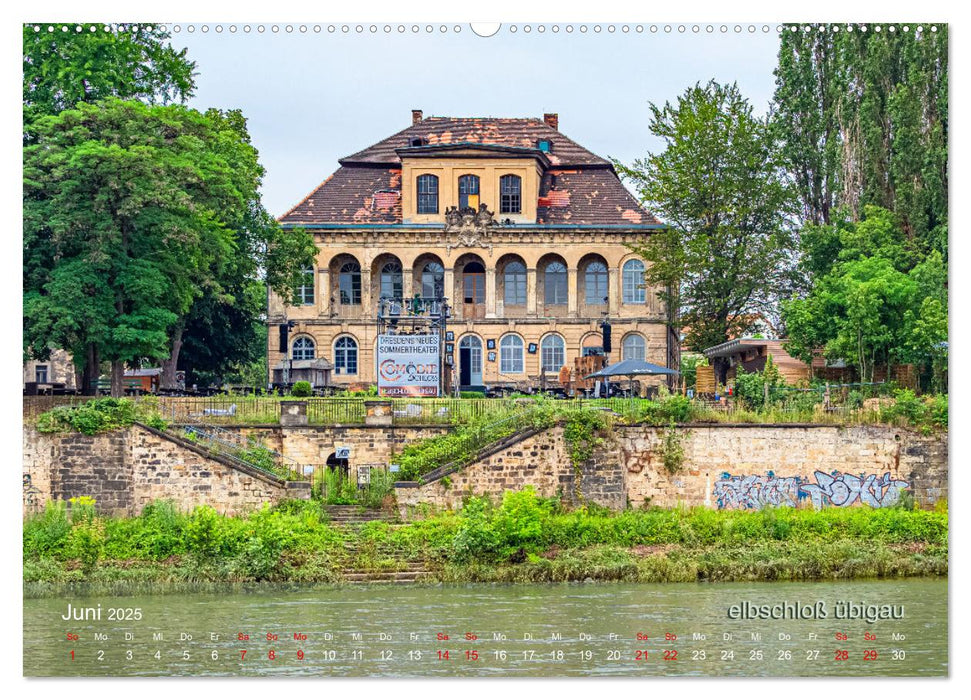 der elbestrom urbanes (CALVENDO Wandkalender 2025)