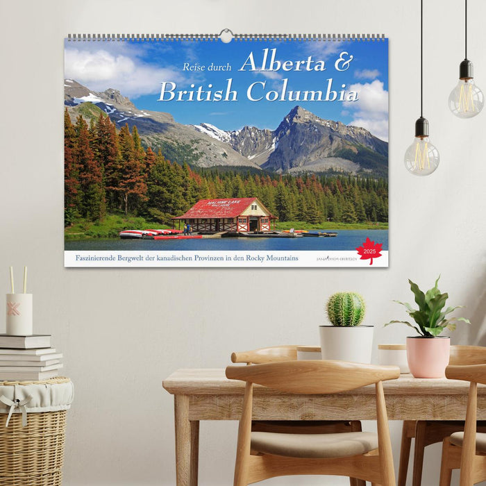 Reise durch Alberta und British Columbia (CALVENDO Wandkalender 2025)